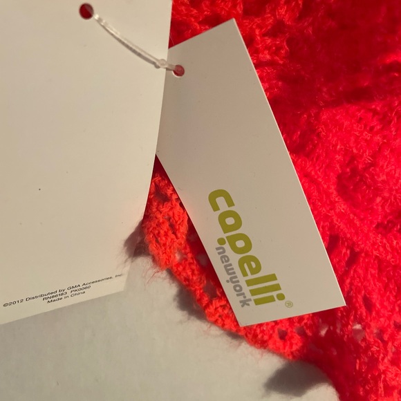Capelli New York, scarf in bright coral - Picture 3 of 8
